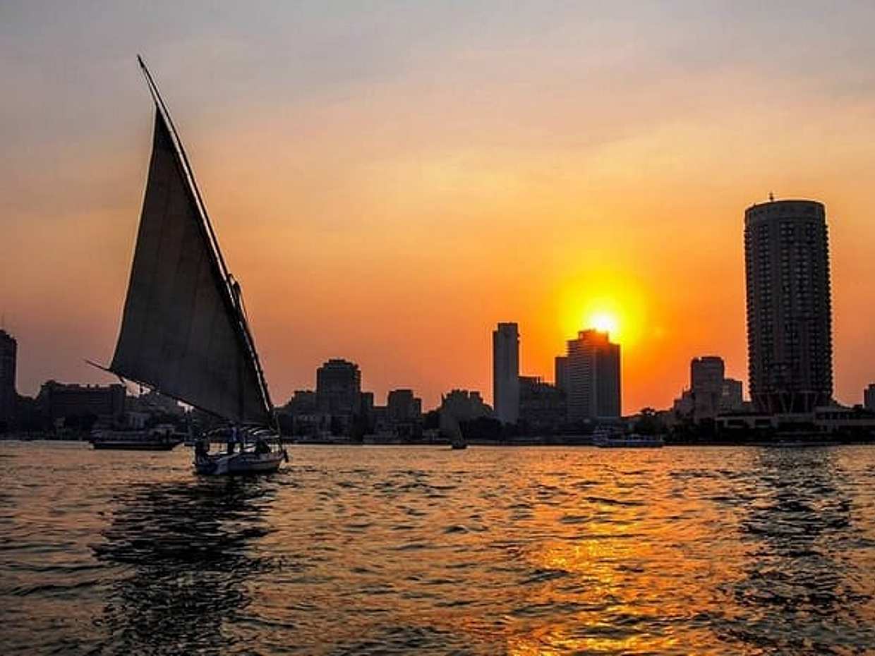 Short Felucca trip on the Nile in Cairo