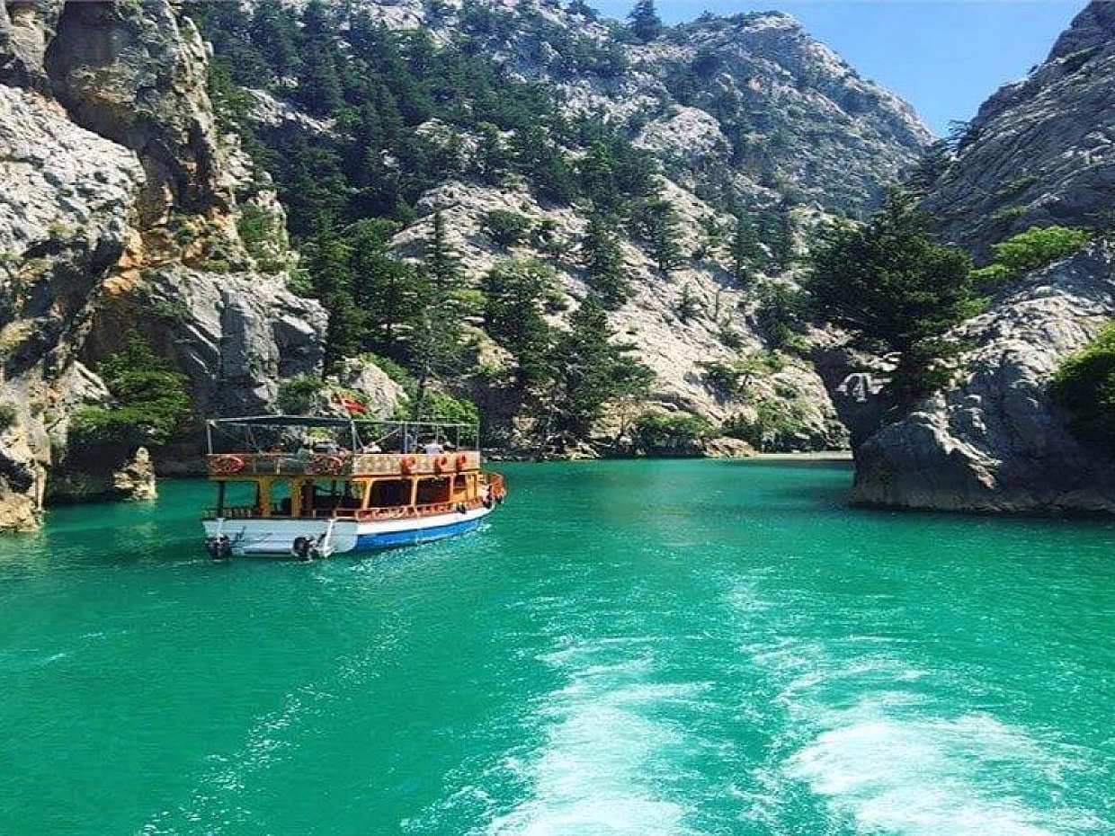 Türkiye, Side'de Öğle Yemeği ve Alkolsüz İçecekler Dahil Yeşil Kanyon Tekne Turu
, photo 5