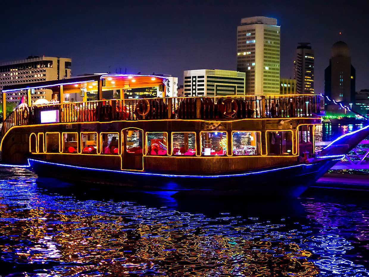 Dhow Cruise Dinner at Dubai Marina with Entertainment in United Arab Emirates