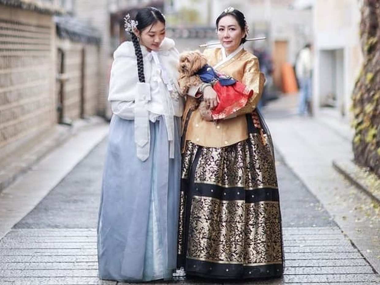 Seoul Hanbok Privates Fotoshooting im Gyeongbokgung für Familie oder Gruppe in Südkorea, photo 3
