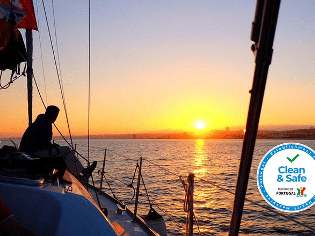 Sunset Sailing Tour On The Tagus River in Portugal, Lisboa