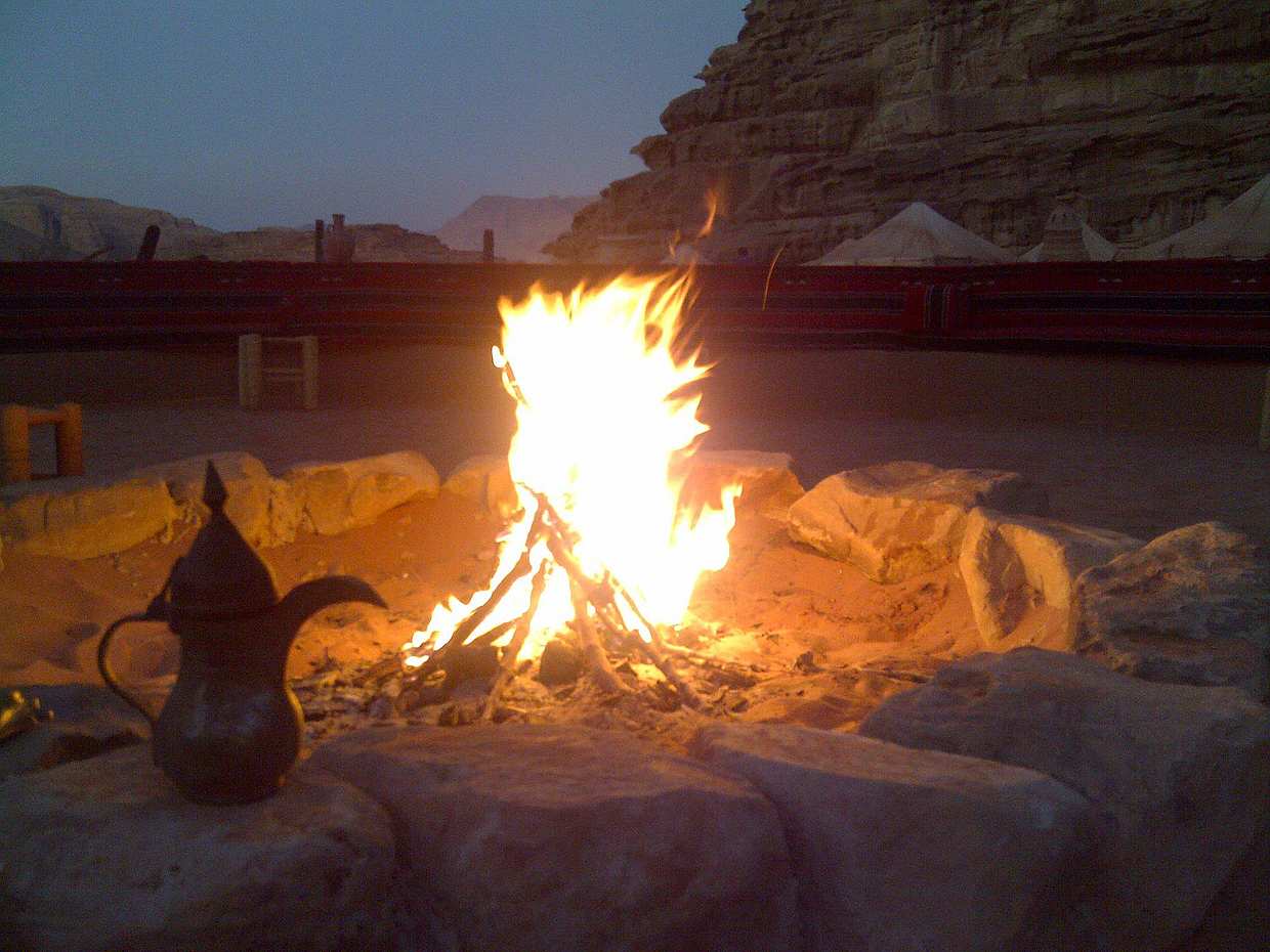 Star Gazing in the Desert in Jordan, Wadi Rum Village