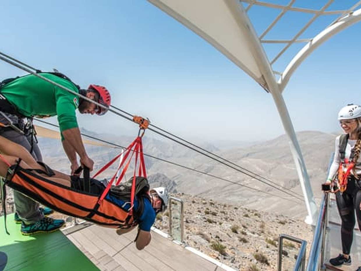 Buchen Sie jetzt Tickets für die längste Seilrutsche der Welt, Jebel Jais, online in den Vereinigten Arabischen Emiraten, Ras al Khaimah, photo 4