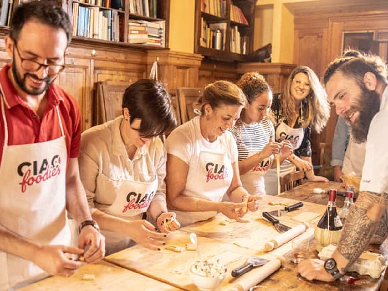Pasta Lovers Cooking Class: Learn To Cook Tagliatelle, Ravioli, And Tiramisù with Optional Grocery Shopping At Sant’ambrogio Market