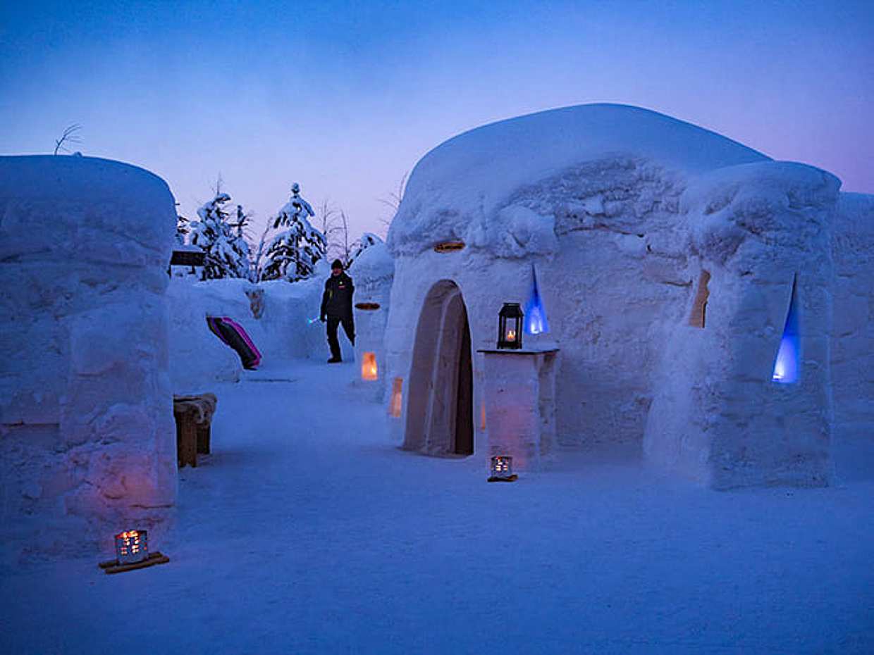 Blue Moment at Polarman’s Camp — early evening winter experience, Levi ®, photo 4