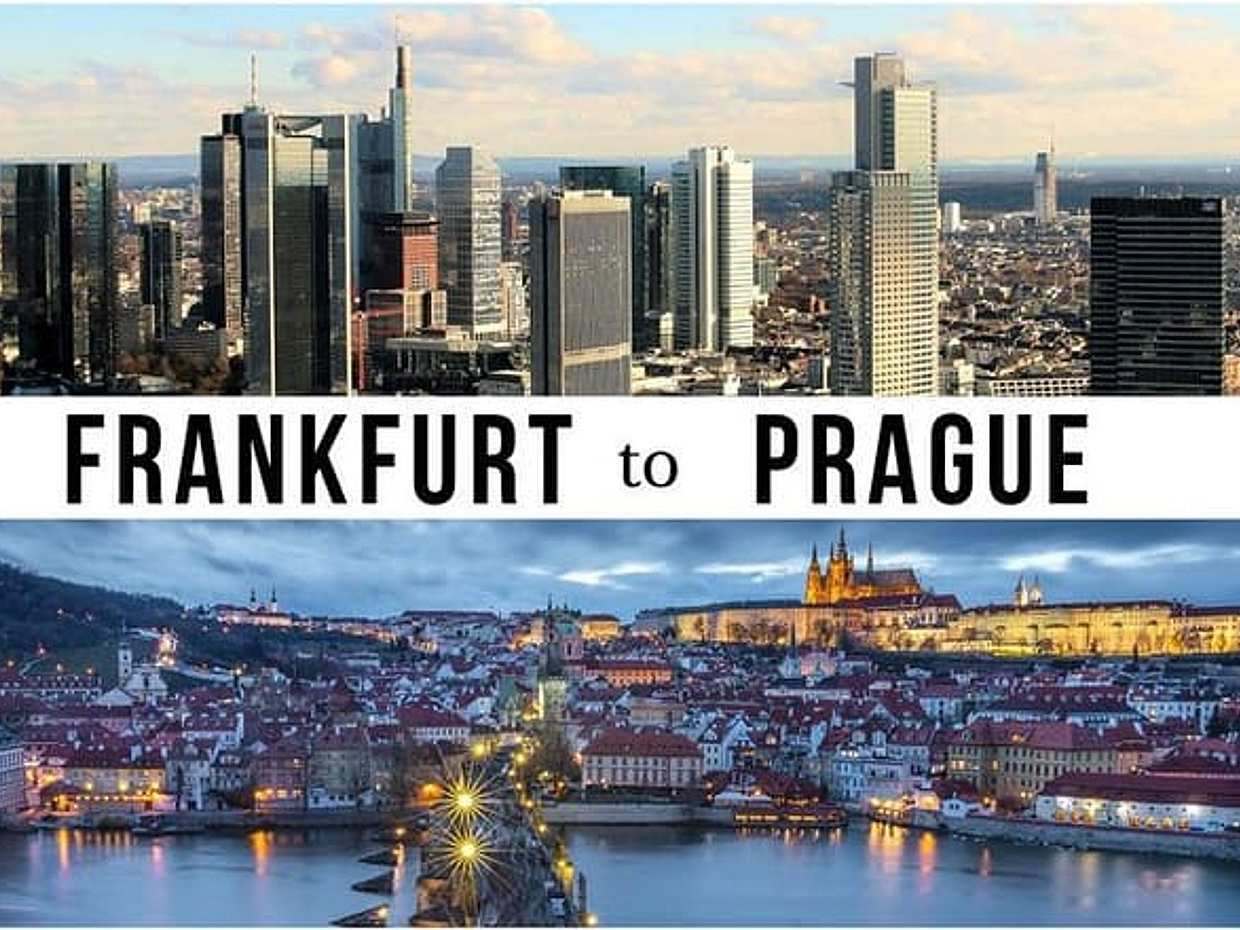 Private door-to-door transfer from Frankfurt to Prague with 2h for sightseeing