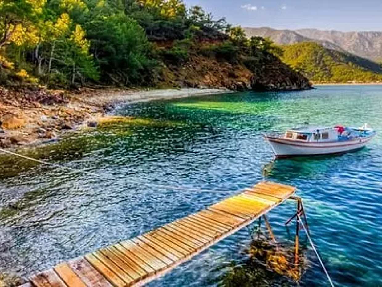 Ilha de Suluada e Passeio por Adrasan na Turquia, Distrito de Antalya.
