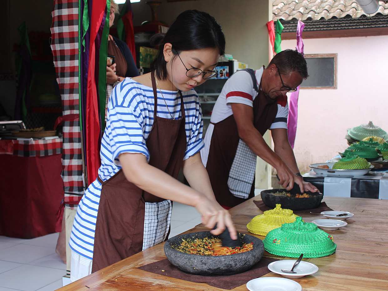 Cours de cuisine à Ubud et visite du marché