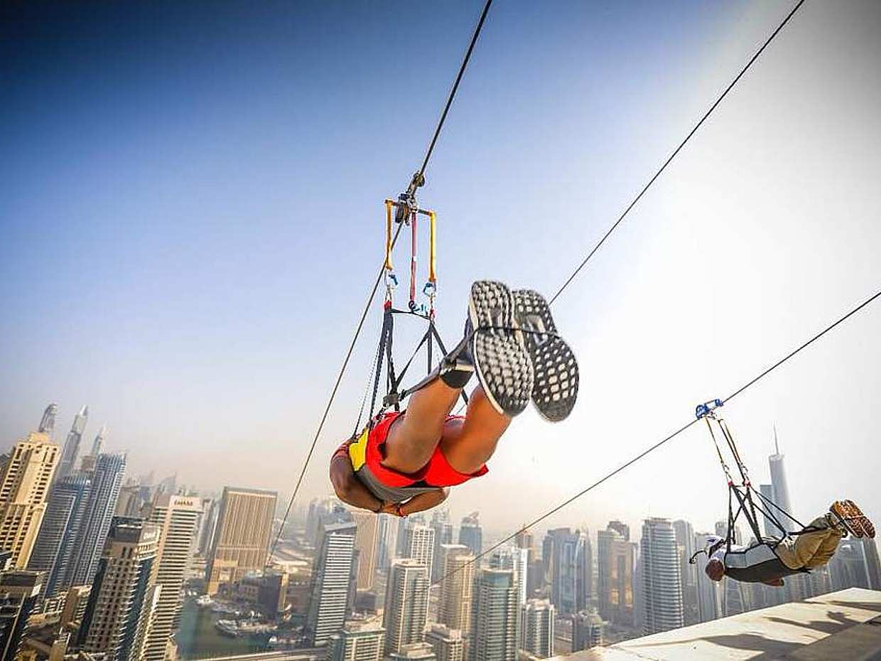 Xline Dubai Marina Zážitek z dráhy Zip v Spojených arabských emirátech, photo 4