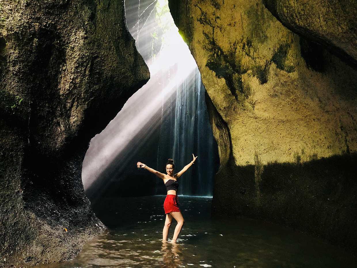 Best of Bali Waterfals: Tibumana,Tukad Cepung and Tegenungan in Indonesia, Tukad Cepung Waterfall