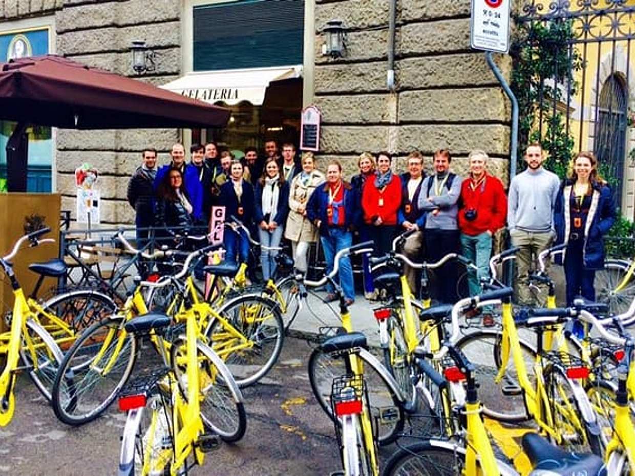 Florence by Bike: Audio Guided Tour with Live Guide