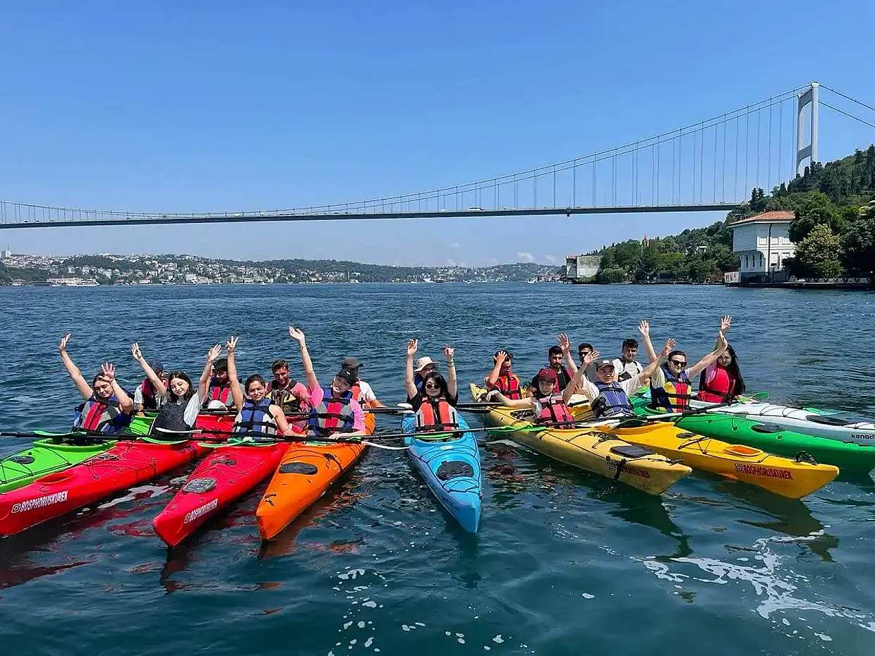 Canoe Ride on the Bosphorus in Turkey, Istanbul