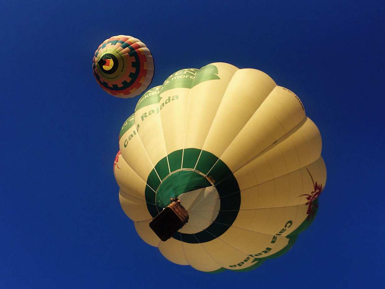 Klassische Heißluftballonfahrt am Nachmittag in Spanien, Cala Millor