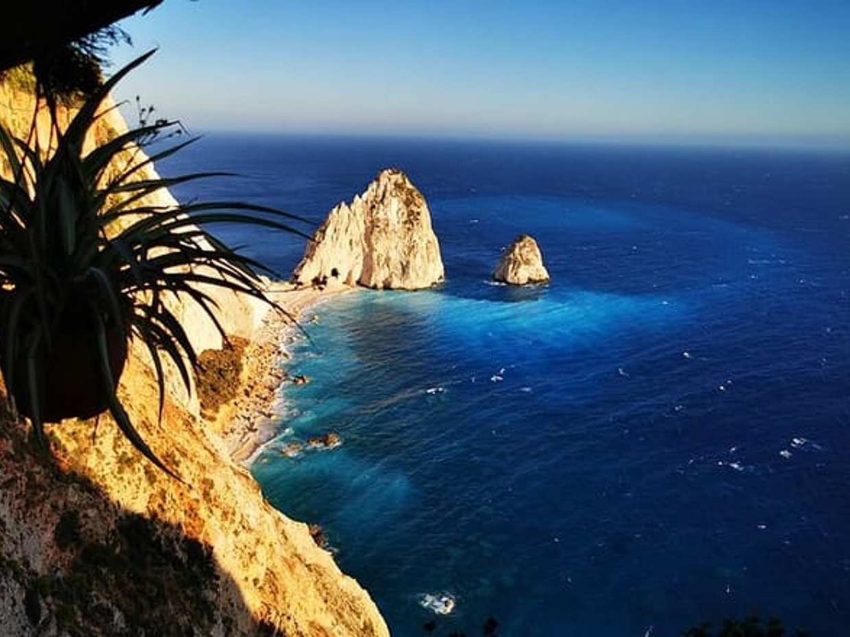 Romantischer Sonnenuntergang in Zakynthos Keri See & Myzithres Aussichtspunkt in Griechenland, Zakinthos, photo 5