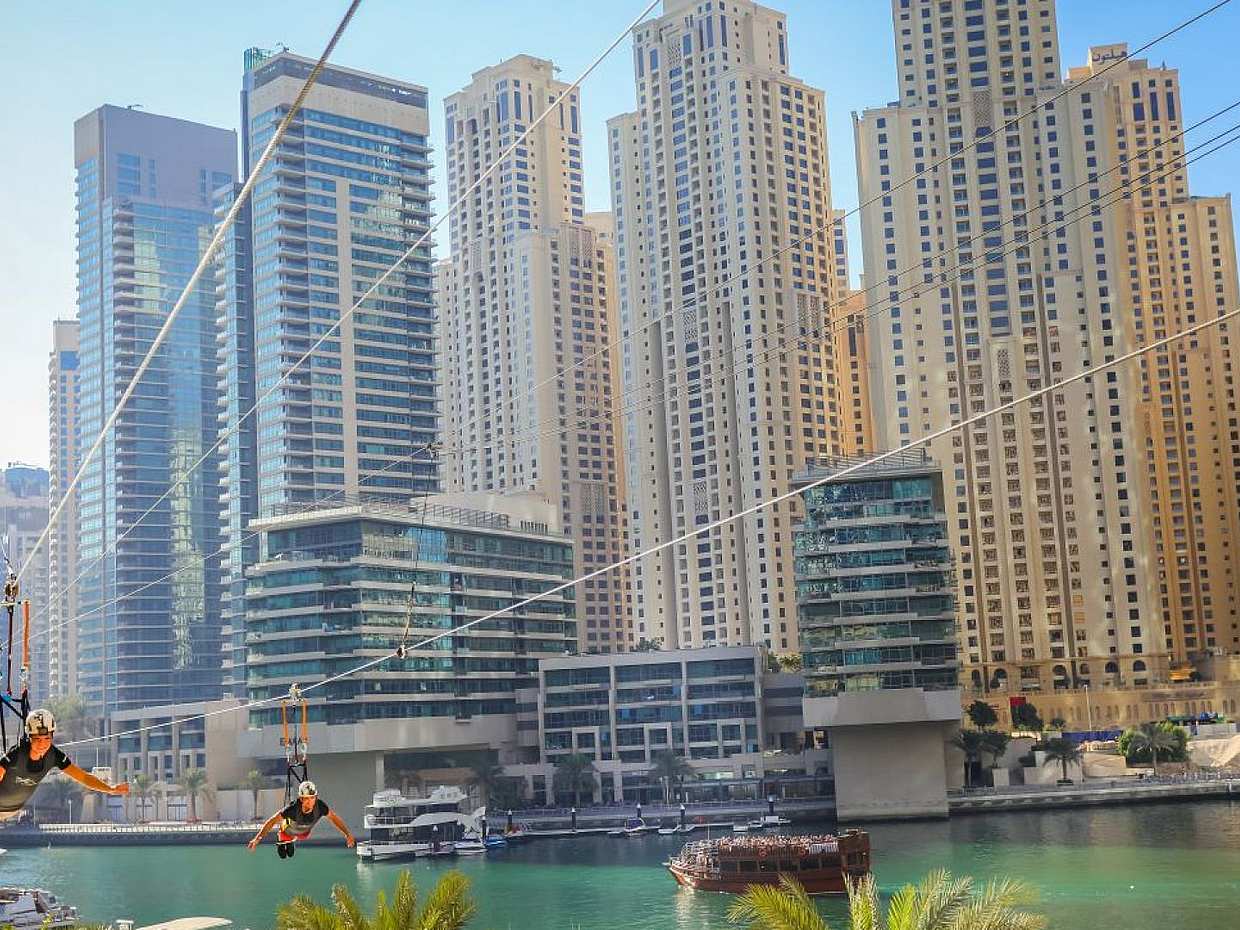 Xline Dubai Marina Zážitek z dráhy Zip v Spojených arabských emirátech, photo 3