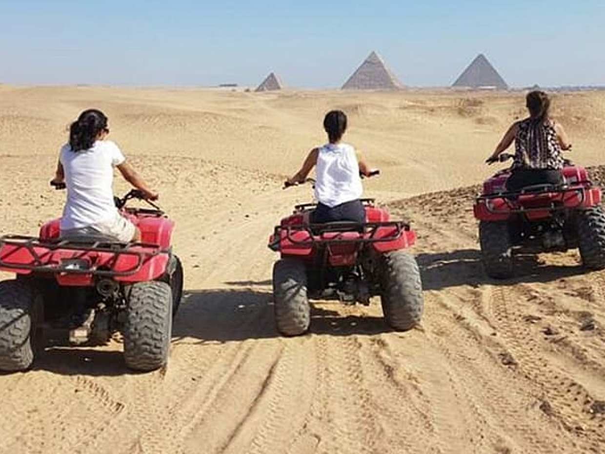 PRIVATE ATV Quad Bike Tour at Pyramids of Giza with Lunch, photo 3