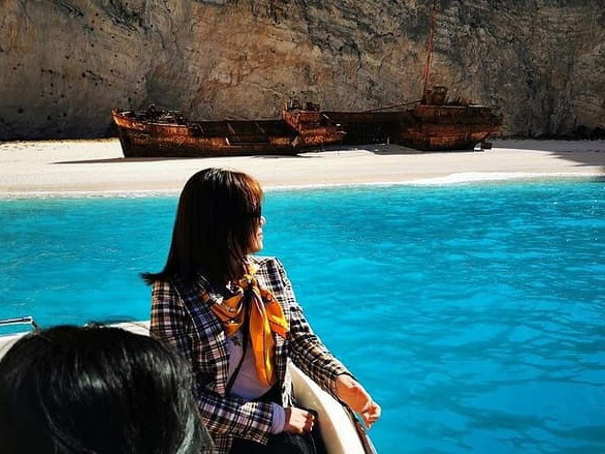 <p>Zakynthos : Naufrage matinal, Grottes bleues et point de vue, petit groupe en Grèce, Zakynthos</p>, photo 5