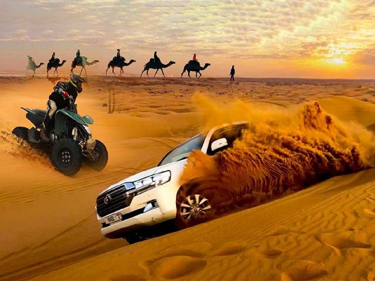 Dubai Desert Safari with 1 hour Quad Biking & BBQ dinner in United Arab Emirates