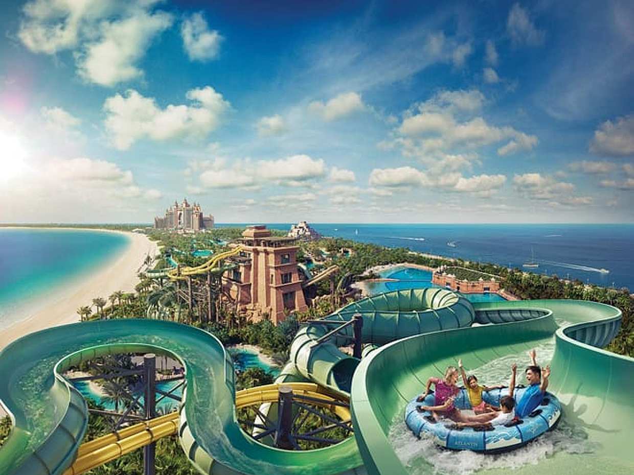 Aquaventure Water Park avec billet pour l'aquarium Lost Chamber aux Émirats arabes unis, Dubaï, photo 3