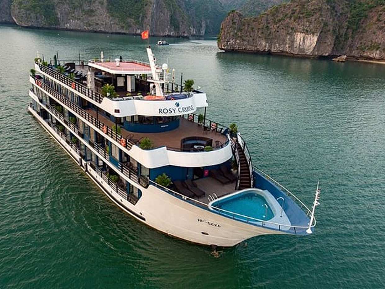 Rosy Cruise 3 Days Explore Halong Bay Lan Ha Bay Private Balcony, photo 2