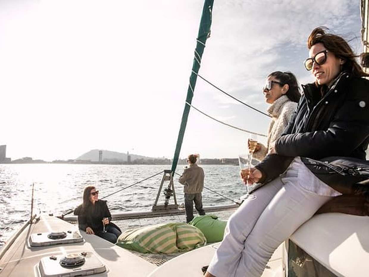 Barcelona Private Catamaran, Snacks and Cava, Sunset Option in Spain