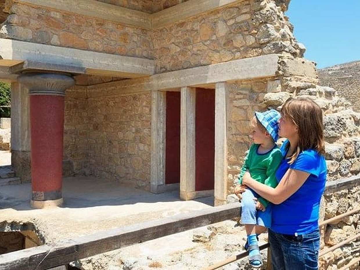 "Prywatna wycieczka po pałacu w Knossos, Muzeum Archeologicznym i mieście Heraklion w Grecji, Chania"