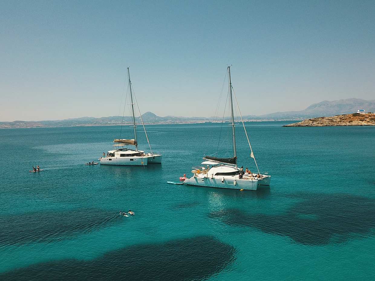 Luxury Catamaran Sunset Cruise from Heraklion