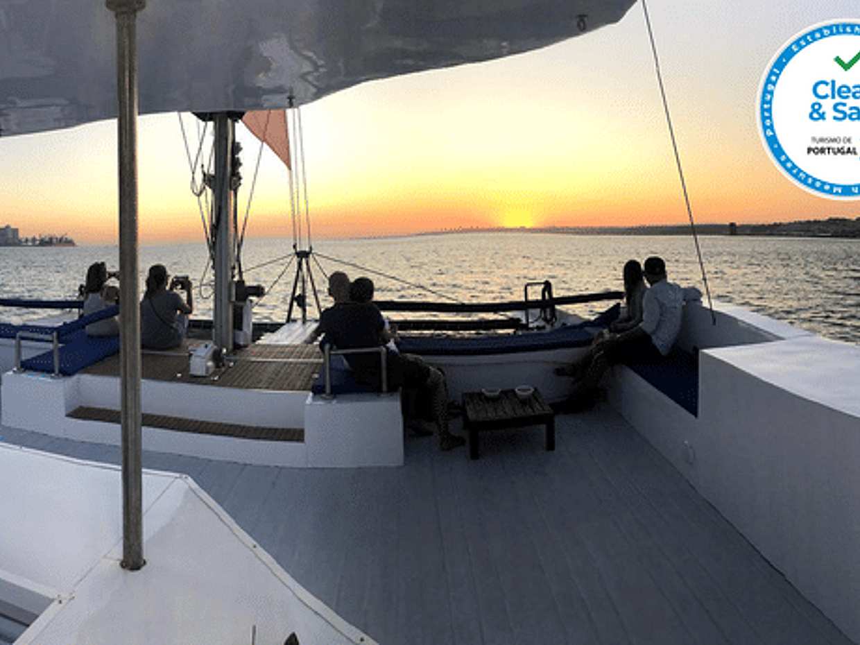Lisbon Sunset Catamaran Cruise on The Tagus River in Portugal