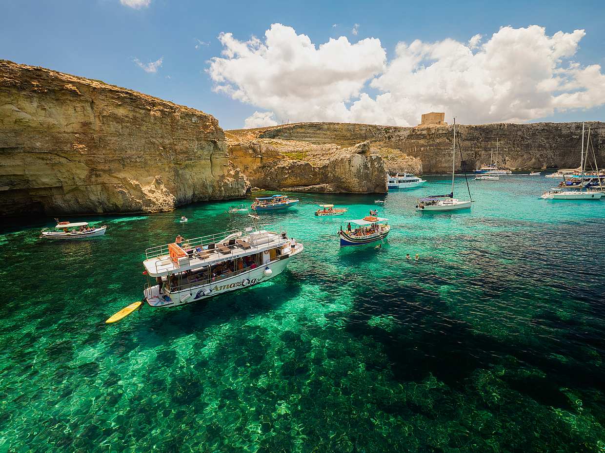 Comino, Laguna Azul, Ferry de Regreso, Malta

