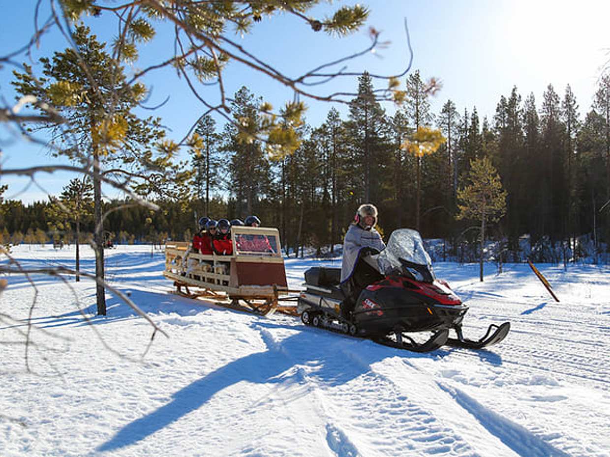 Reindeer Herder’s Day in the Wilderness with a Snowmobile sled, Levi, photo 2