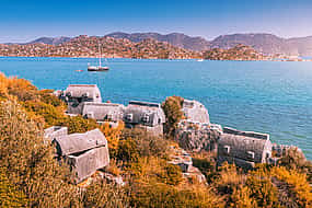 Foto 1 The Sunken Island of Kekova, the Ancient City and the Church of St. Nicholas from Side