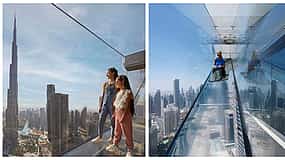 Photo 1 Dubai Sky View Glass Slide, Dubai Mall Shopping, Burj Khalifa 124/125th Floor and Musical Fountain Show Visit with Private Transfers