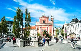 Foto 1 Historisches Stadtzentrum und Burg von Ljubljana