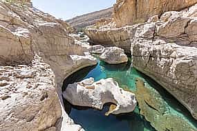 Photo 1 Wadi Shab and Bimmah Sinkhole. Group Tour