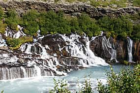 Photo 1 Borgarfjordur, Hraunfossar Waterfall and Glacier Ice Cave Private Super Jeep Tour