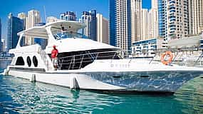 Photo 1 Dubai Xclusive Shared Moonlight Luxury Yacht Tour with BBQ