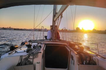 Private Champagne Sunset Cruise with a Sailing Yacht Koursaros