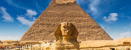 Foto 2 Excursión privada de día completo al Museo Egipcio, las Pirámides de Guiza y la Esfinge desde el aeropuerto de El Cairo