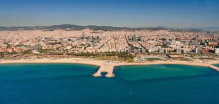 Photo 2 Barcelona Luxury Sailing Trip & Panoramic Helicopter Flight