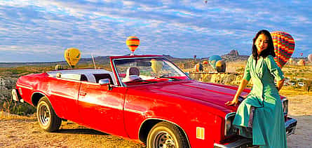 Photo 2 Classic Car Tour with Hot Air Balloons Take-off Point Visit