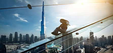 Photo 2 Dubai Desert Safari with BBQ Dinner & Sky View Glass Slide Visit