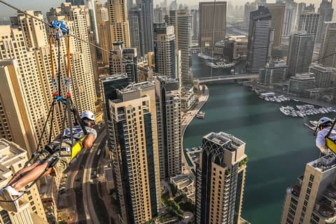 Xline Dubai Marina Zip line Experience