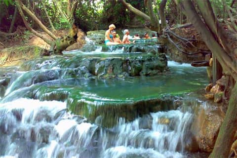 Krabi: Jungle Tour with Emerald Pool, Hot Spring Waterfall and Tiger Cave Temple