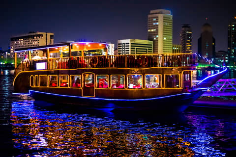 Dhow Cruise Dinner at Dubai Marina with Entertainment