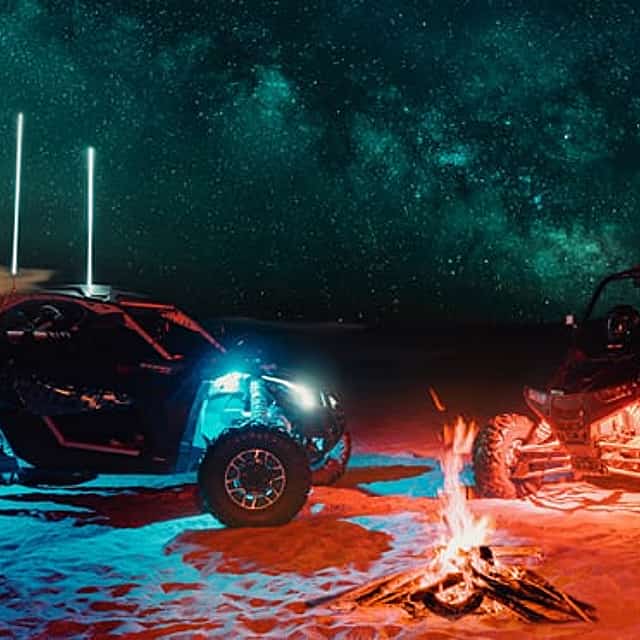 NIGHT RAID : Dubai Desert Buggy w/Camel Ride & Sandboarding