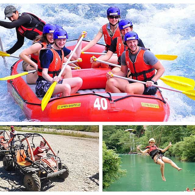 Full Day Rafting, Buggy Safari and Zipline Activity from Belek and Antalya