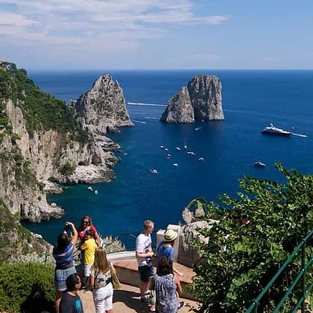 Capri Island from Naples by hydrofoil