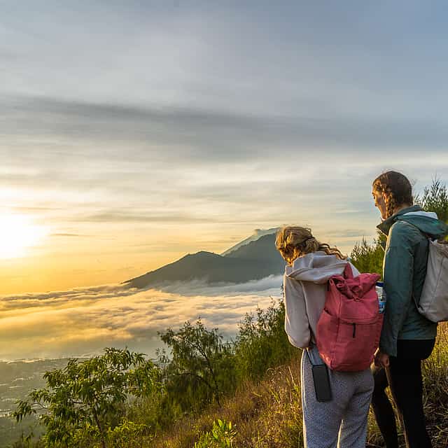 Mount Batur Sunrise Trekking with Natural Hot Spring and Ubud Tour