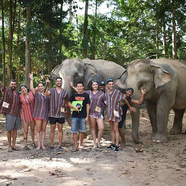 Samui: Visita turística e interacción con elefantes en todoterreno 4x4
