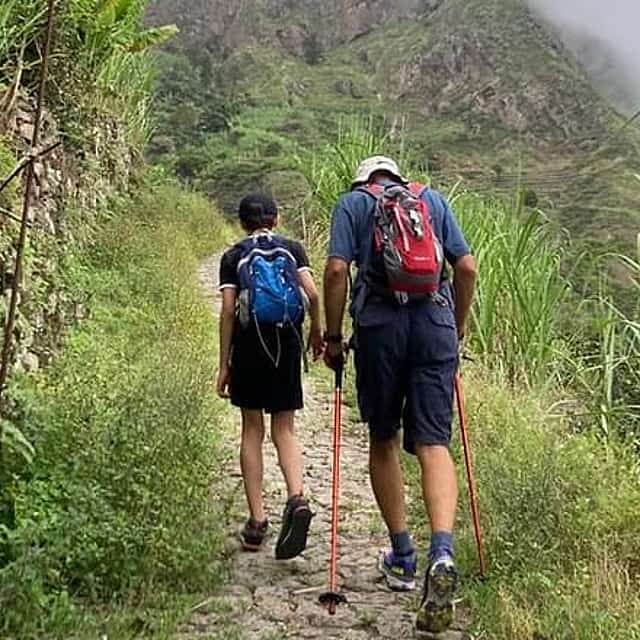 Trek Santo Antao Cova Krater nach Cabo da Ribeira